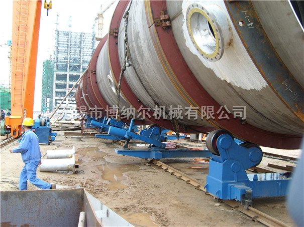 自調式滾輪架+液壓組對